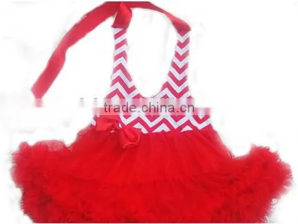 Toddler Babies Fluffy Red Chiffon Tulle Pettiskirts Backless Girls Tutu Dresses