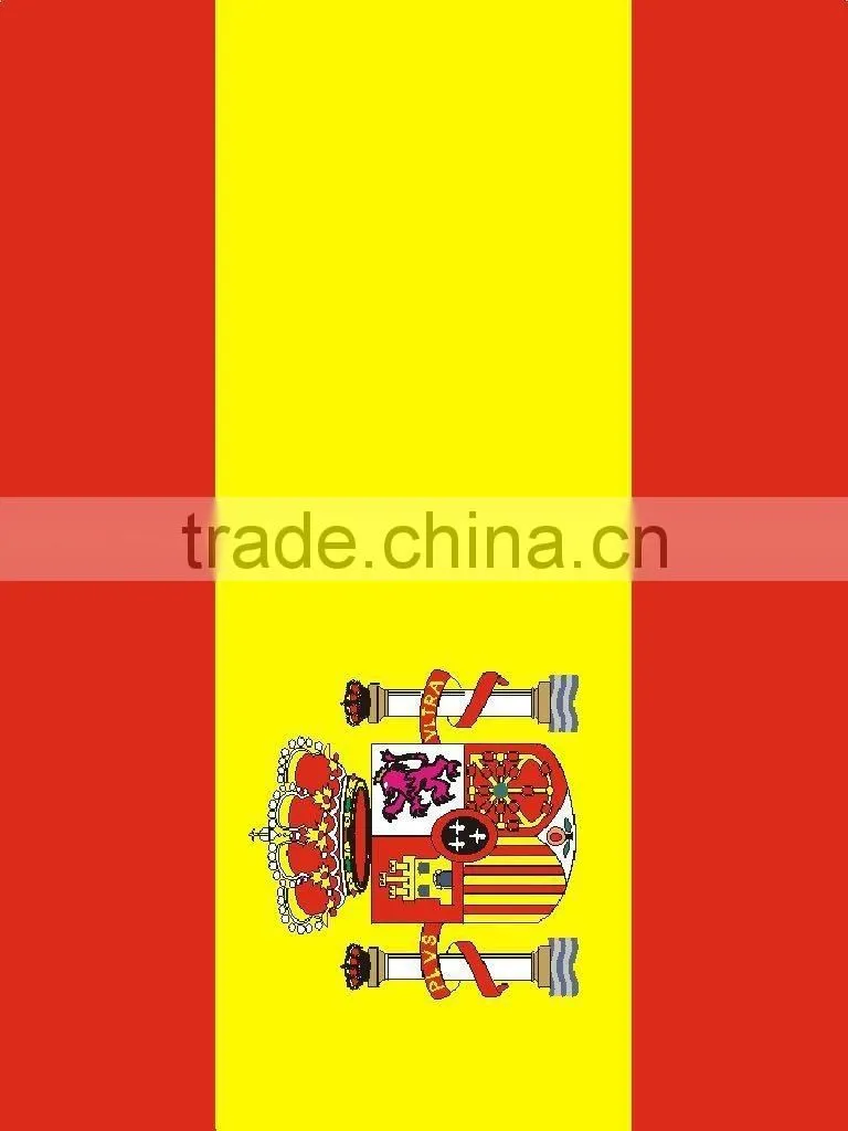 Custom Premium Cotton VelourSpain Flag Print Beach Towel