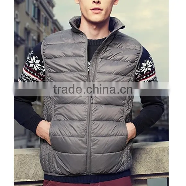 2015 New Style Portable Outdoor Man's Duck Down Vest