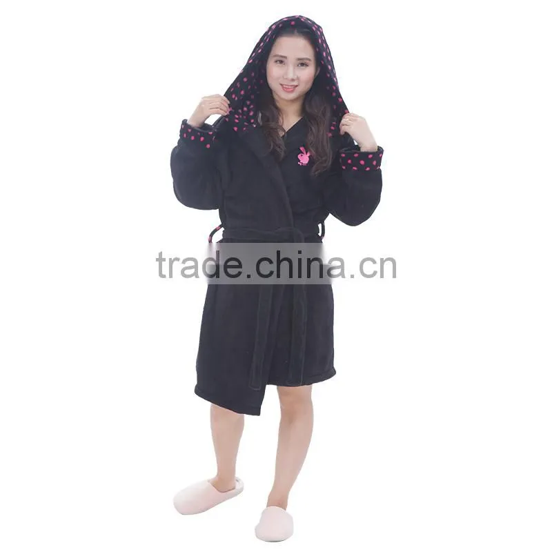 Coral fleece fancy coral fleece bathrobe