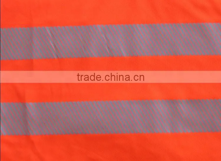New design High visibility T-shirt eyebird knitted men polo shirt with 3M hivis reflective tape