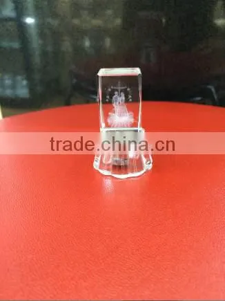 2D/3D Laser Crystal Engraving,Crystal Cube,Crystal Ball With Base for Gift