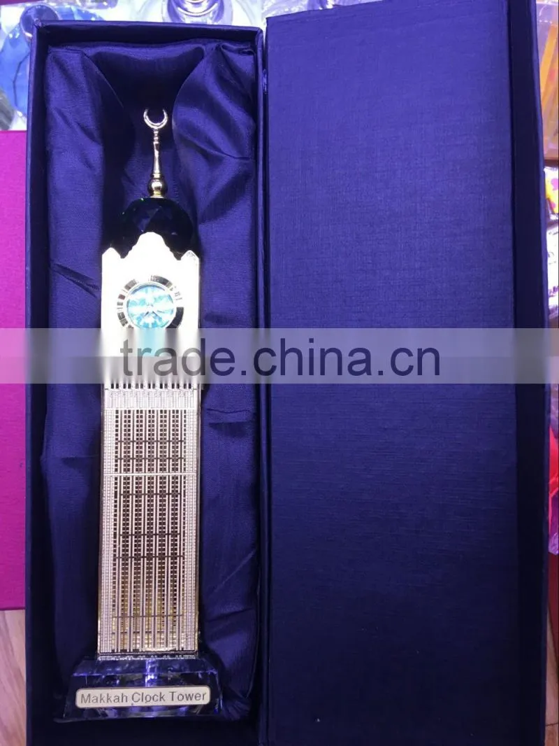Crystal makkah clock tower For Islamic Gift Ramadan Gift JC-D007