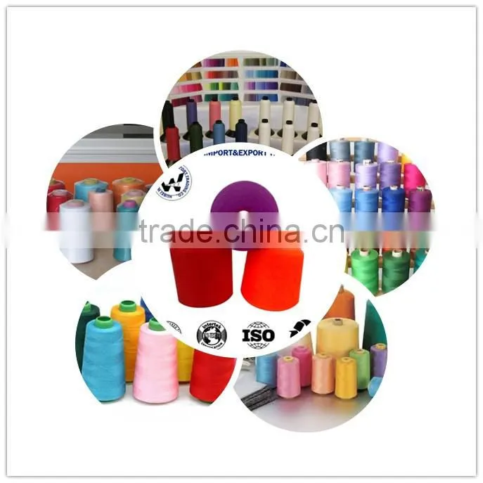 Spun poly sewing thread