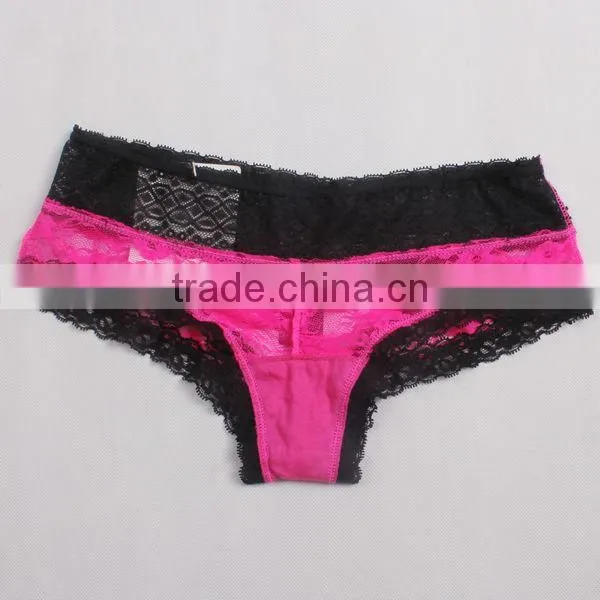 Lace thin cup bra and panty set