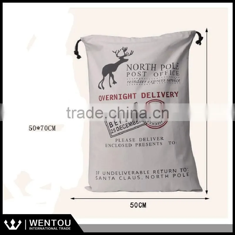 6 Designs Personalized Hessian Christmas Gift Bag Santa Sacks