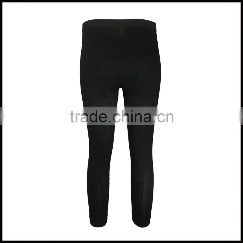 W15-ACC-M-01-PE Black Mens Pants Thermal Sports Inner Wear Winter