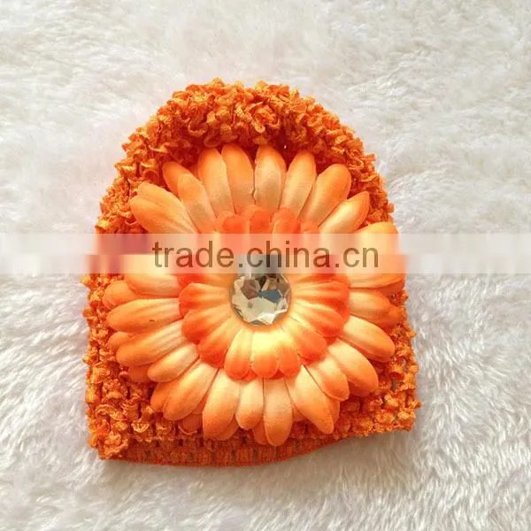 knitted daisy beanie baby hats
