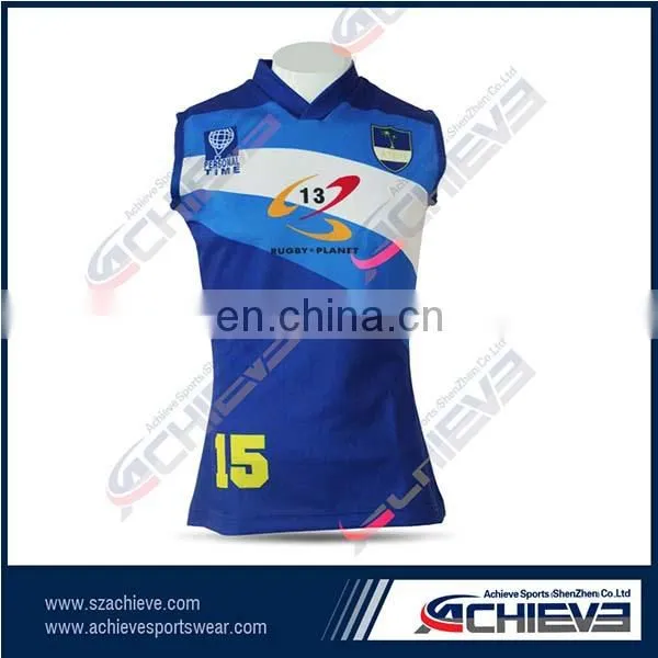 Wholesale OEM service nz rugby jersey ladies wear