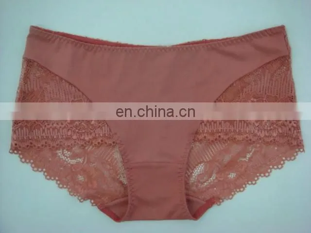 Missadola hot selling Lady's Sexy seamless boyshort lace panty/G-string/underwear/lingrie