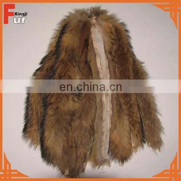 China Supplier Raccoon fur Collar, Real Raccoon Fur