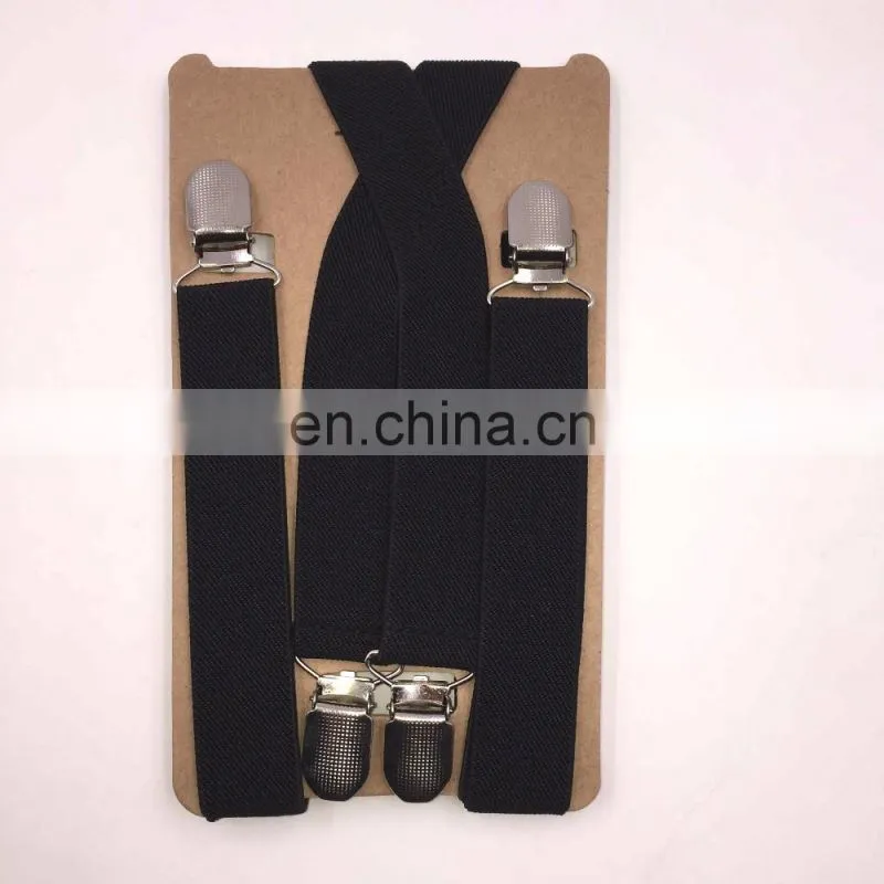 wholesale low MOQ cheap 2.5cm elastic suspenders