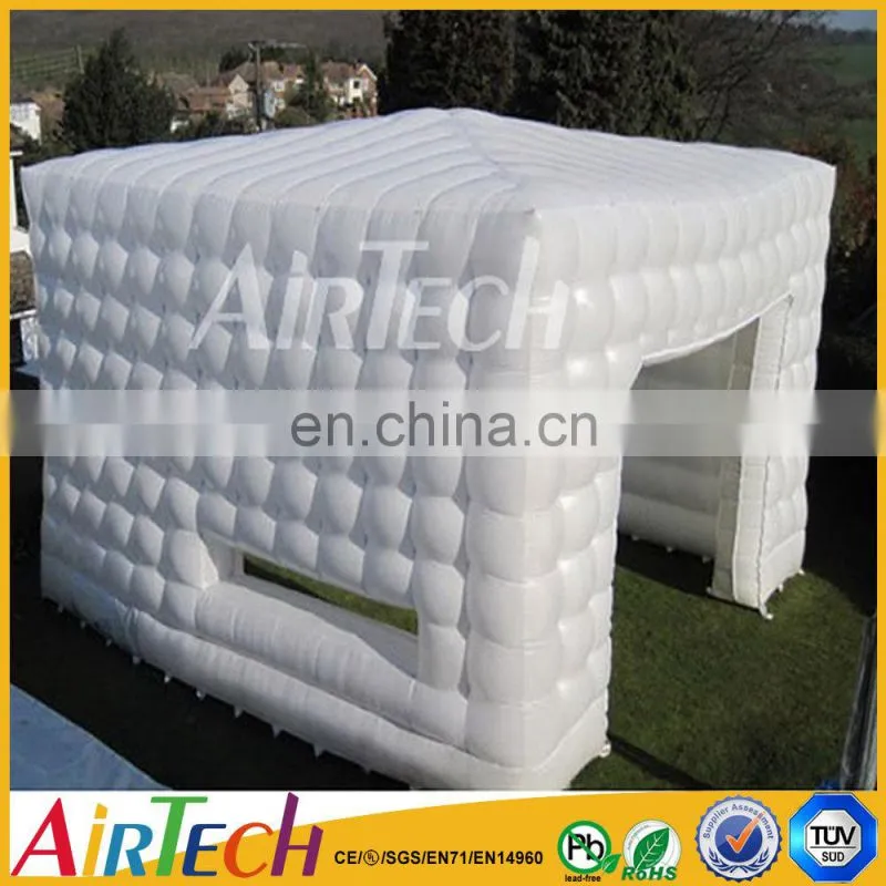 white Fire resistant inflatable event tent, inflatable cube tent, Large PVC rectangular tent