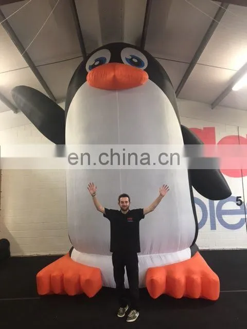 outdoor giant inflatable penguin for commercial event