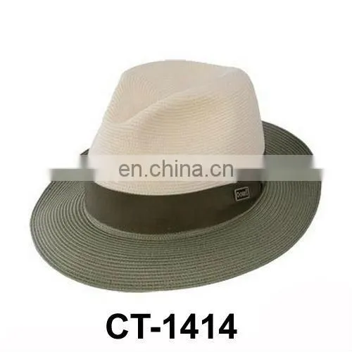fashion design mens paper straw hat