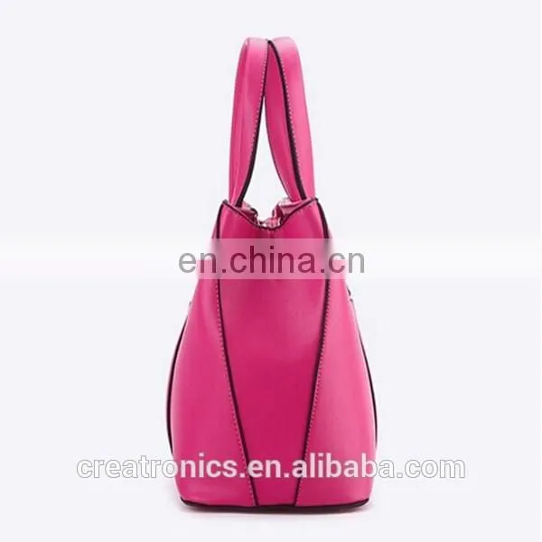 CR USA market expert recommend large-capacity portable long handle zipper purple colors new fashion bags ladies handbags
