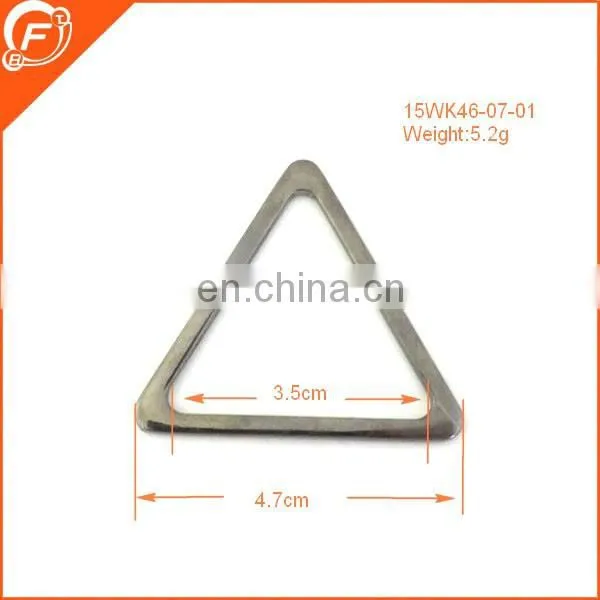 fantastic imitation gold color triangular shape metal accessory for clothes belt
