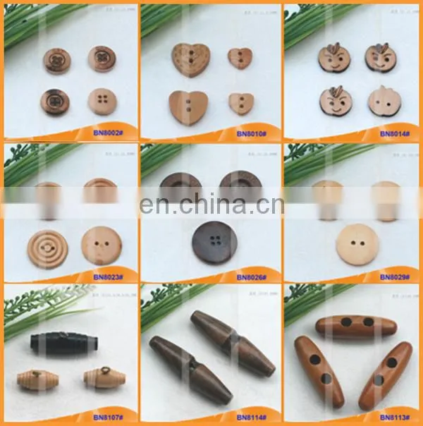 Wood Sewing Button Scrapbooking BN8004