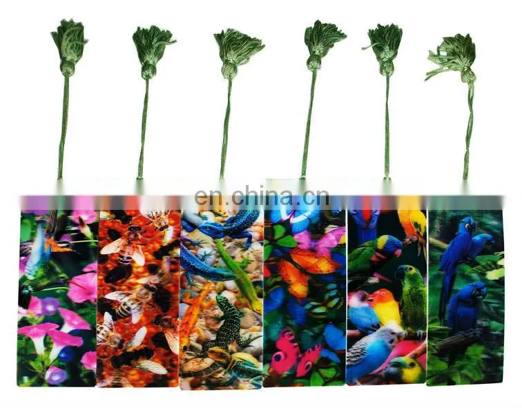 Hot selling 3d custom starfish bookmarks with tassel for 3d effect