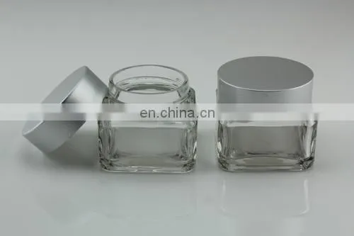 100g empty glass face cream jar bottle for cometic