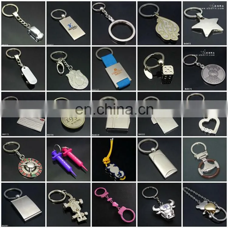 High Quality Rectangle Shape Customizable Metal Keychain