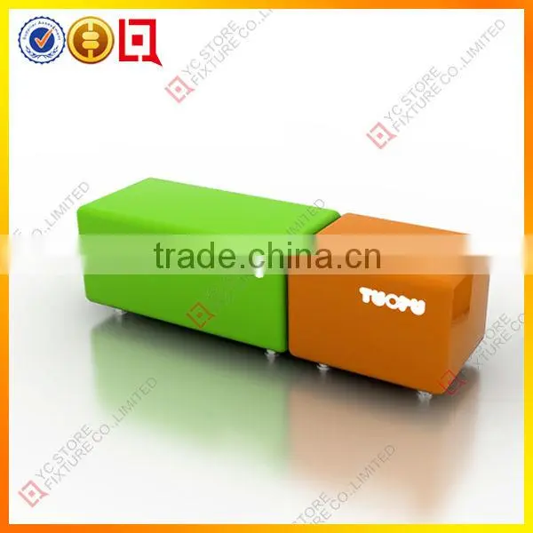 Colorful shoe fitting stool