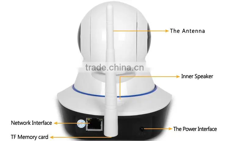 100% secure New Products Wireless Camera With Network Alarm CMOS Sensor Night Vision WIFI Home Security