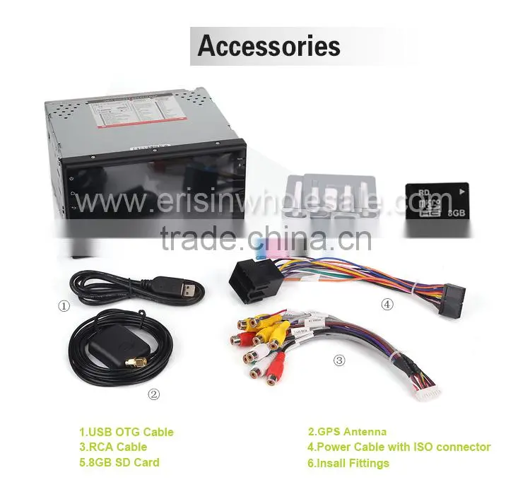 Erisin ES2008A 7" Touch Screen Car GPS Player Radio System