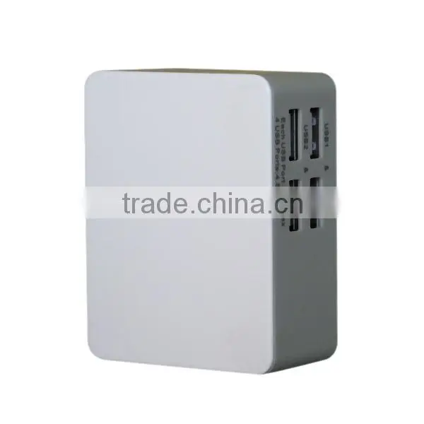 4 port USB 5A shake cell phone charger