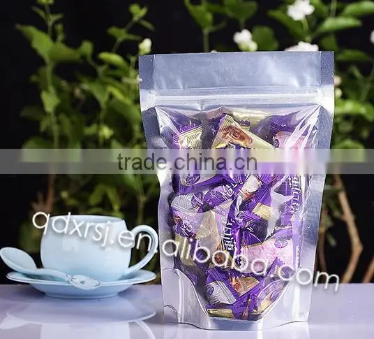 aluminum foil stand up tea bag packing
