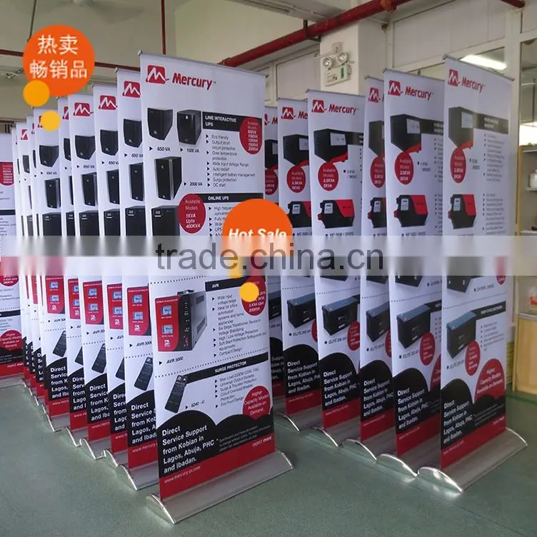 Custom aluminum frame horizontal roll up banner standee display__ly