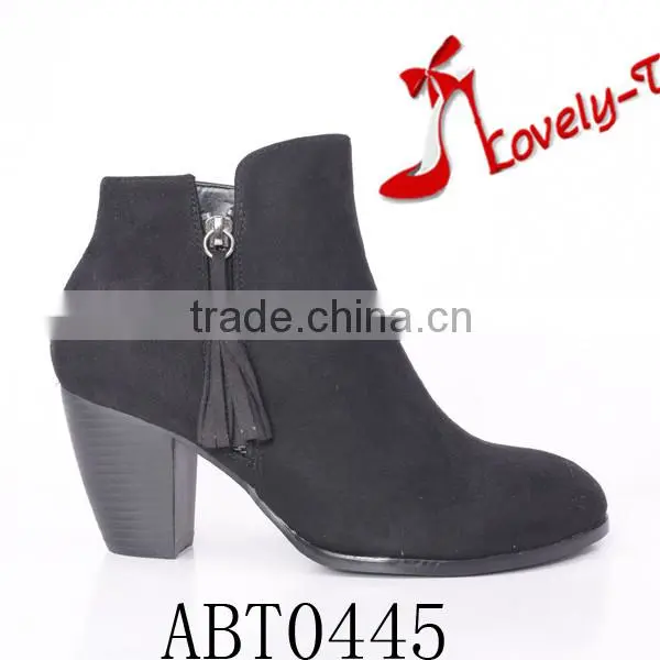 Factory selling woman climbing boots woman boots 2015 with back tassel zipper