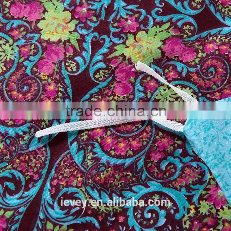 Ievey Reactive printed king size 100% cotton modern bed sheet sets cheap luxury bedroom set