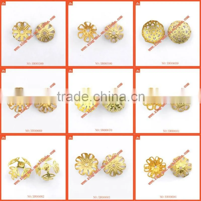 2011 Newest Brass Filigree Bead Caps Jewelry accessories