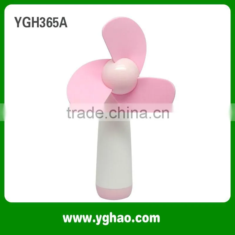 YGH365B Table Installation and Mini Handy Fan Plastic Material Battery Operated