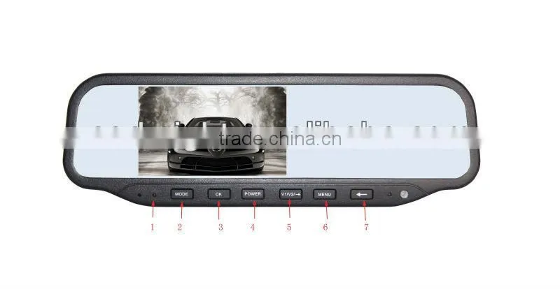 4.3 inch DVR rear view mirror ,Best selling DVR rear view mirror