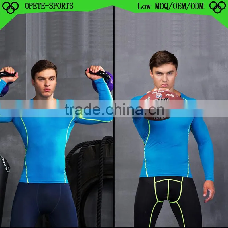 Fashion sports compression tight wear sport wear for men