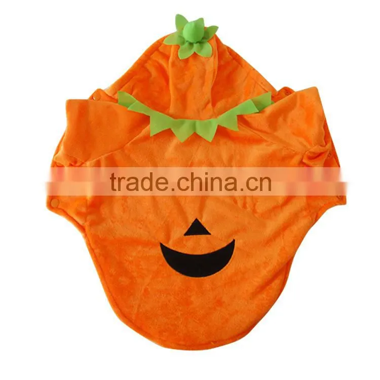 Halloween Festival Pumpkin Dog Apparels with Shorn Velvet Material and Extra Heavy Soft Wool fit for Autumn and Winter