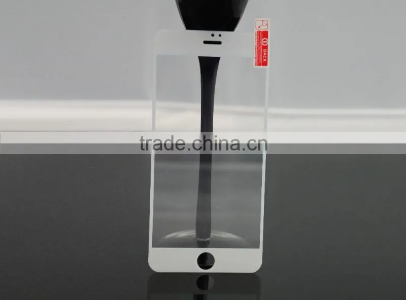 Hot sale! 0.33mm 3D curved silk screen 5.5 inches tempered glass screen protector for iphone 6/6s