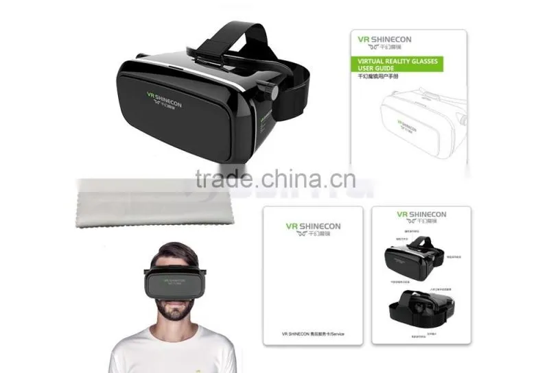 Funny VR 3D Virtual Reality Case Box Helmet Active Imax 3D Glasses For Sexy Movie Video