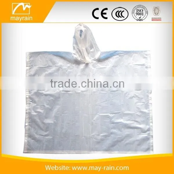 Adult Transparent Clear Plastic PVC Poncho