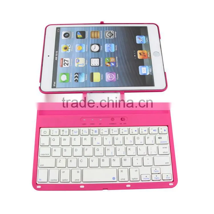 360 rotation bluetooth keyboard case for ipad mini,for ipad mini bluetooth keyboard case