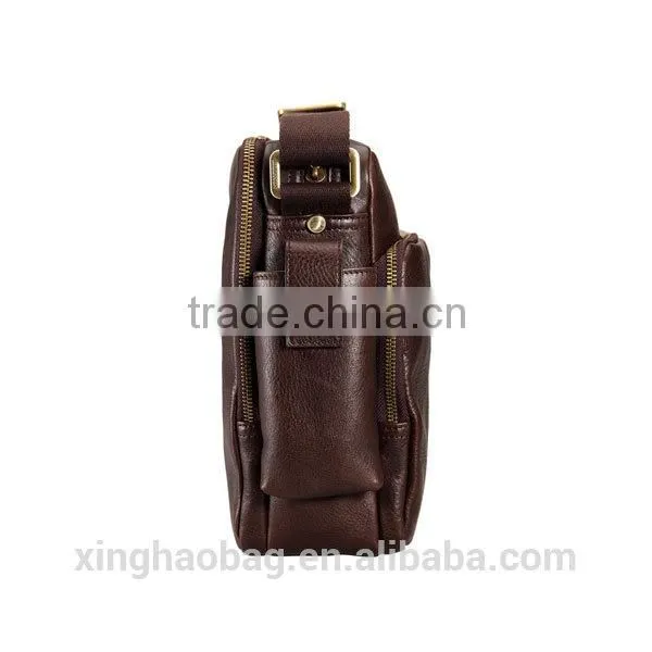 Cheap vintage adjustable leather messenger bag