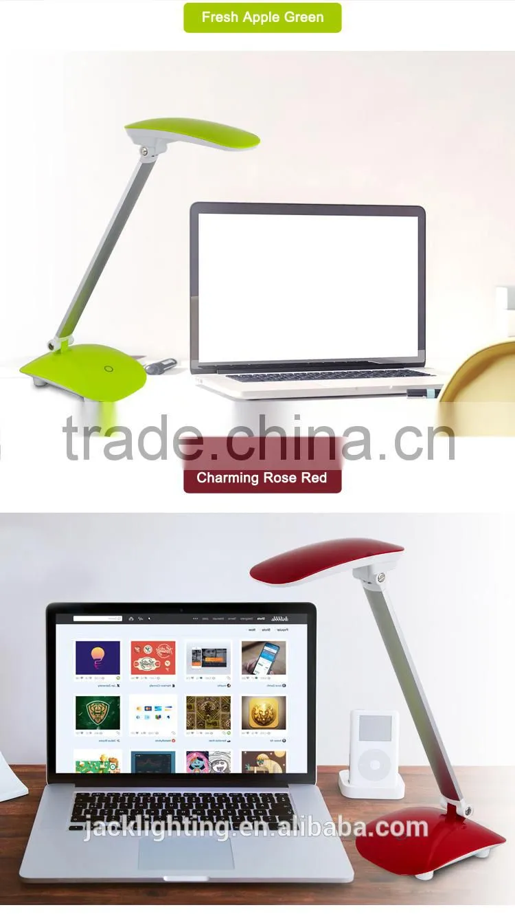 Flexible light JK-822T Bedside arm Task Lamps With Charger Power Outlet in Base