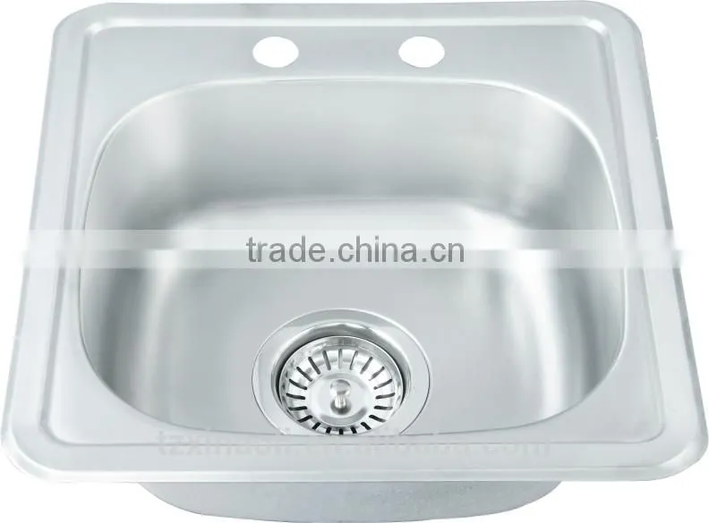 380x380mm XAL3838 single bowl stainless steel sink hot sale for south america