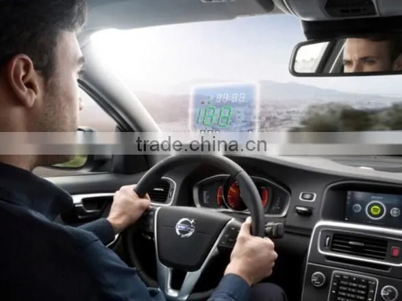 Universal LED Head Up Speed Display,Hud Head Up Display With Built in GPS module For Speeding Car
