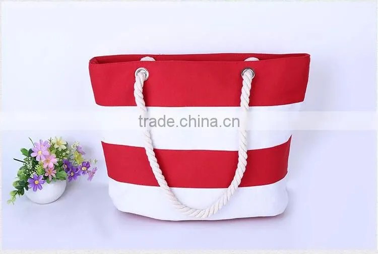 fashion charm joint canvas beach bags yiwu China dropship company