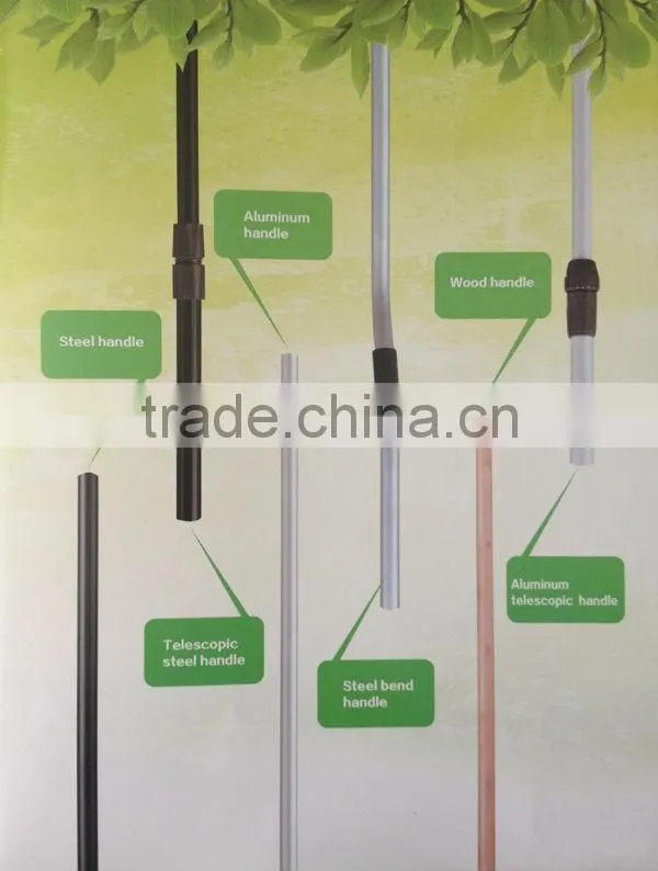 long wooden handle snow shovel