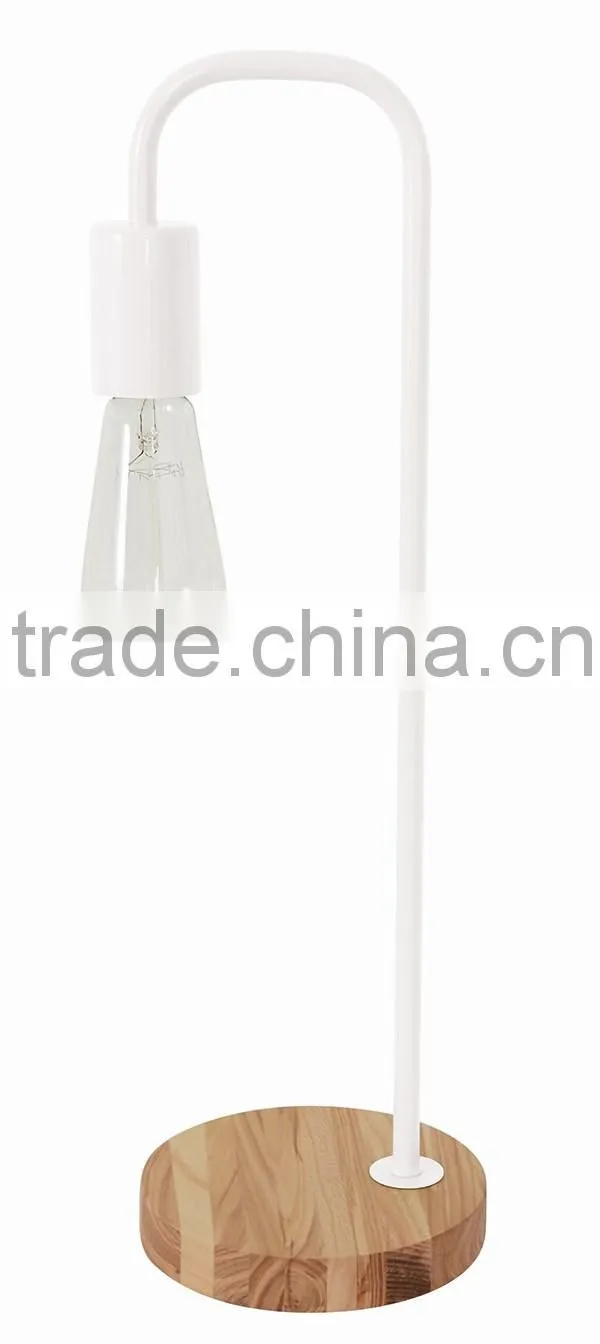 hot saled metal E27*1 table lamp,wooden single desk lamp