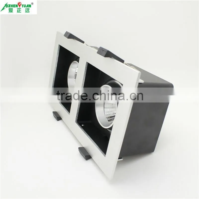 2*10w aluminum double head cob led grill light